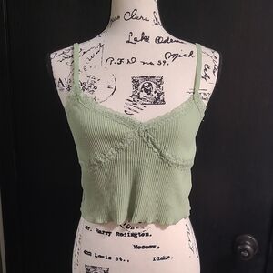 Cotton On Light Green Ribbed Camisole